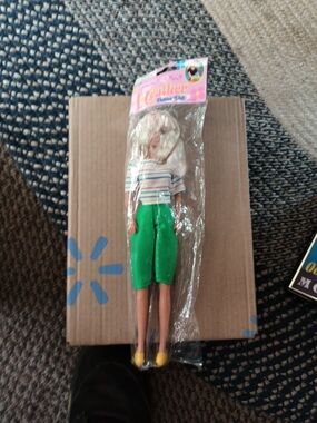 Heather Fashion Doll in Green Pants and Striped Top From Family Dollar 11.5